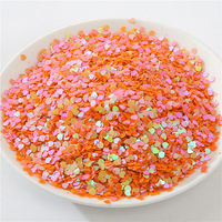 3mm 500g Hartvormige Nagelsequins Oogmake-up Glitter Patches Kraal Stickers DIY Kristal Slime PVC Balvullers