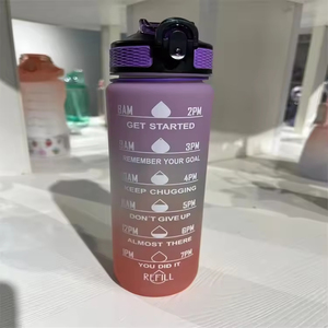 Botella de Agua Motivacional de 1 Litro (32 oz) con Filtro de Paja, Libre de BPA, Tritán, para Gimnasio, Fitness y Deportes, con Marcador de Tiempo - Product Image 6