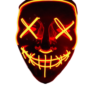 2025 Halloween LED luz PVC máscara de miedo Festival Cosplay disfraz de Halloween para fiestas de disfraces y Carnavales Idea de regalo - Product Image 3