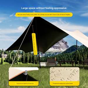 Tenda a baldacchino attrezzatura da <span class=keywords><strong>campeggio</strong></span> per Picnic all'aperto parasole antipioggia pieghevole tenda a farfalla 25 >3000mm MANSEN impermeabile - Product Image 6