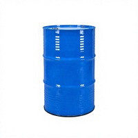 Fût métallique bleu robuste de 55 gallons pour le transport de produits chimiques, le stockage de carburant industriel, barils en acier avec trou de bouchon scellé