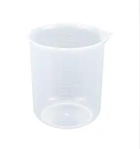 كأس قياس PP شفاف علمي 250 مل 500 مل 1000 مل كوب بلاستيكي متدرج