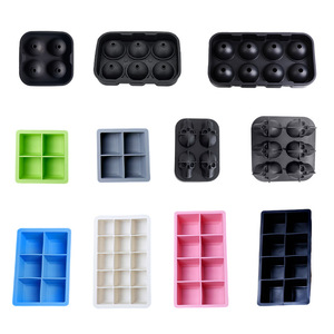 Silicone Ice Cube Mold Square Shape Eco Friendly For Home Commercial Use With Lid - Product Image 1