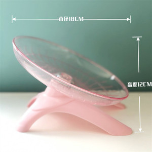 Rueda para Hámster con Soporte, Divertida Rueda para Hámster con Base, Juguetes de Plástico para Hámster - Product Image 3