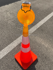 Luz de Barrera LED Solar Impermeable en Oferta, con Carcasa de ABS para Construcción, Seguridad Vial, Luces de Advertencia de Tráfico - Product Image 4