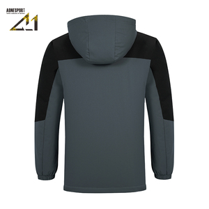 Manteau imperméable à capuche pour homme Aonesport, léger, en polyester, pour le printemps et l'automne, style streetwear - Product Image 2