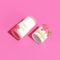 Meilleure vente emballage en papier bâton déodorant cosmétique Push Up blanc baume à lèvres personnalisé tube de papier d'emballage écologique