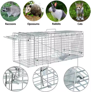 <span class=keywords><strong>Cage</strong></span> de sauvetage pour chats portable et durable 65*26*24cm, <span class=keywords><strong>cage</strong></span> de capture pliable pour chats, chiens et lapins d'extérieur - Product Image 4