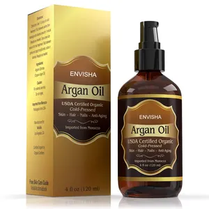 Marque privée 100% pur importation en gros marocain repousse huile d'argan pour les cheveux