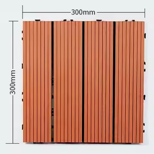 Baldosas de Suelo Entrelazadas de WPC para Exteriores, Tarima de Madera y Plástico Compuesto para Terrazas - Product Image 2