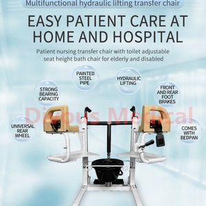 Silla de Ruedas Hidráulica con Pedal para Discapacitados, Ancianos y Pacientes, para Transferencia, Baño y Movilización a Otros Lugares - Product Image 5