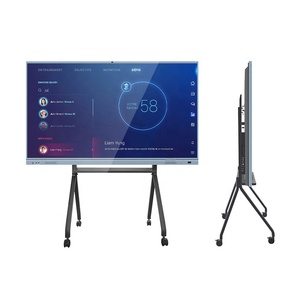 ไวท์บอร์ดอิเล็กทรอนิกส์แบบอินเทอร์แอคทีฟ ขนาด 55" 65" 75" 85" 98" ควบคุมแบบไร้สาย รองรับมัลติทัช 20 จุด ความละเอียด 4K ระบบ Android/Windows - Product Image 3