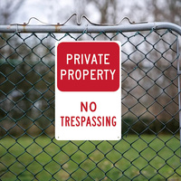 Letrero de Metal de Propiedad Privada, 4 Piezas, Decoración de Pared con Advertencia de Prohibido el Acceso, para Seguridad del Hogar