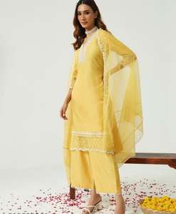 Lourd Chanderi soie mariage Kurta ensemble pour femmes femmes lourd Chanderi soie Kurti avec Choli Bottomwear tissu Chanderi soie - Product Image 6