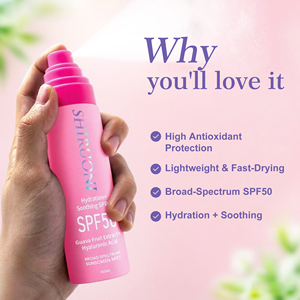 <span class=keywords><strong>Protector</strong></span> <span class=keywords><strong>solar</strong></span> de nivel privado Calmante Amplio espectro Spf 50 Extracto de fruta de guayaba <span class=keywords><strong>Protector</strong></span> <span class=keywords><strong>solar</strong></span> Spray de niebla para la <span class=keywords><strong>cara</strong></span> - Product Image 3