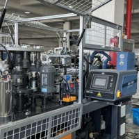 Machine à fabriquer des gobelets en carton jetables YB-S180 à grande vitesse, 150 pièces/min, pour les plats à emporter, les petites entreprises et les restaurants, garantie 1 an