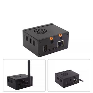 علبة معدنية لـ Orange <span class=keywords><strong>Pi</strong></span> Zero 2 طراز A_OPIZero2Case_02 تدعم التبريد المزدوج للهوائيات الخارجية، ملحقات إلكترونية - Product Image 2