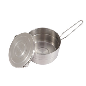 Pot à bento en acier inoxydable 304, 1,5 L, poignée pliable, pot de cuisson pour l'extérieur - Product Image 2