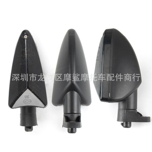 Luces Intermitentes para Motocicleta Moshark, Carcasa Transparente Blanca con Acabado Ahumado Negro, S1000RR 2009-2014, Luces Indicadoras Intermitentes - Product Image 2