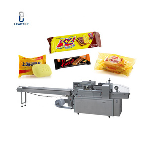 饼干包装机自动枕头烹饪流面包店密封包装 - Product Image 1