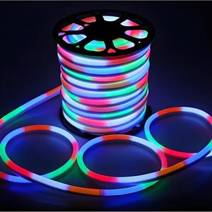 NeonShine NS-NL08 Bande lumineuse <span class=keywords><strong>LED</strong></span> néon RGB à changement de couleur, indice de protection IP65, CRI 95, pour stades sportifs et éclairage de festivals - Product Image 1