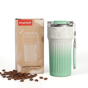 <span class=keywords><strong>Mug</strong></span> isotherme portable EVERICH 700 ml, 100 % étanche, sans BPA, avec poignée de transport pour voiture et usage quotidien - Product Image 1