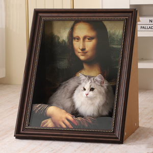 Модернизированная фотография 4D Vision для домашних животных, всемирно известные картины, декоративная игровая площадка, роскошная картина маслом, кровать для кошек - Product Image 2