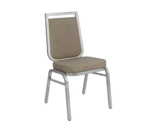 เก้าอี้รับประทานอาหารในงานแต่งงานแบบวางซ้อนกันได้เฟอร์นิเจอร์โรงแรมหรูหราหลังสี่เหลี่ยมผืนผ้าเก้าอี้จัดเลี้ยง - Product Image 1