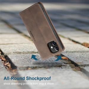 เคสหนังแบบพับ <span class=keywords><strong>CaseMe</strong></span> 013 สำหรับ <span class=keywords><strong>iPhone</strong></span> 14 Pro Max 13 12 11 Pro <span class=keywords><strong>XS</strong></span> XR เคสโทรศัพท์แบบพับหนังพร้อมช่องใส่บัตรแม่เหล็ก ดีไซน์ทันสมัย - Product Image 2