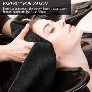 Serviettes de salon en <span class=keywords><strong>microfibre</strong></span> à double effet, séchage rapide, écologiques, antimicrobiennes, hypoallergéniques, ensemble de serviettes de séchage des <span class=keywords><strong>cheveux</strong></span> portables, blanchiment - Product Image 5