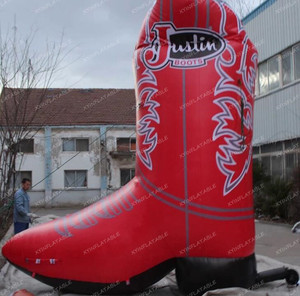 Tùy chỉnh khổng lồ <span class=keywords><strong>Inflatable</strong></span> khởi động, da <span class=keywords><strong>Inflatable</strong></span> Boots cho quảng cáo - Product Image 3