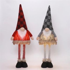Adorables Gnomos Navideños Luminosos, Pareja de 2 Piezas, Grandes, 82 cm, Decoración de Peluche para el Suelo, para el Invierno - Product Image 1