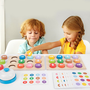 Juego de flechas de madera Montessori para niños, juguete infantil de matemáticas, química, con forma de número y rompecabezas, juegos educativos - Product Image 2