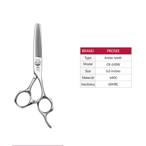 7 Inch Premium Hair <strong>Scissors</strong> 440C Steel Barber <strong>Shears</strong> Antler Teeth Thinning <strong>Scissors</strong> Slimline Hair <strong>Scissor</strong> Barbershop Tools - Product Image 5