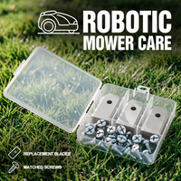 Lot de 9 lames pour tondeuse à gazon robotisée, lames de coupe en acier inoxydable avec vis, pièces de rechange universelles en gros