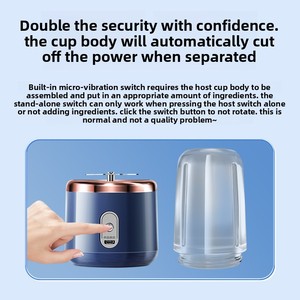 400ml USB sạc điện cá nhân Máy xay sinh tố chất lượng cao mini xách tay du lịch máy xay sinh tố PC thông minh mini Máy ép trái cây chai - Product Image 6