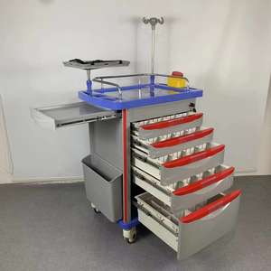 Chariot médical d'urgence XIN EN TE <span class=keywords><strong>ET750</strong></span> en ABS, mobilier hospitalier, capacité de charge de 100 lb, vente chaude - Product Image 1