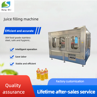 Machine de remplissage automatique de jus d'orange, ligne de mise en bouteille de jus liquide en bouteille de verre, équipement de remplissage de boissons haute précision