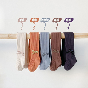 <span class=keywords><strong>Collant</strong></span> in cotone <span class=keywords><strong>a</strong></span> coste di alta qualità Sweet Bow Decor bambini <span class=keywords><strong>collant</strong></span> Beige <span class=keywords><strong>collant</strong></span> <span class=keywords><strong>a</strong></span> compressione neonate - Product Image 3