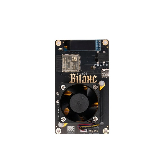 New Bitaxe Gamma 601 Bitcoins BM1370 Asic Chip 1.2TH/s Solo Miner 18W/TH Energy Efficiency 2.4G WiFi Home Use Low Noise Crypto