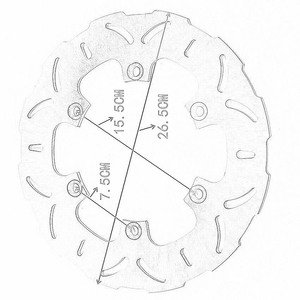 Pièces de disque de frein de moto personnalisées, bel aspect, durables pour <span class=keywords><strong>Yamaha</strong></span> XS400 XJ600 <span class=keywords><strong>FZ600</strong></span> SRX600 - Product Image 3