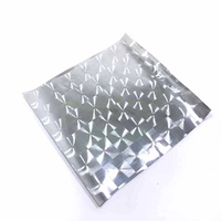Rouleau de film laser haute sécurité auto-adhésif, personnalisé, laminé thermiquement, en BOPP souple, holographique transparent/argenté, résistant à l'humidité