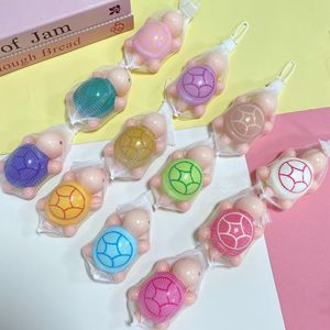 Juguete antiestrés de tortuga pequeña de rebote lento con bolsa de malla, ideal para fiestas, juguete pop para aliviar el estrés - Product Image 5