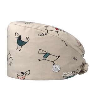 Accesorios médicos para instalaciones sanitarias, gorra de enfermera, sombrero de trabajo médico <span class=keywords><strong>con</strong></span> botón, exfoliante quirúrgico Unisex - Product Image 3