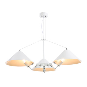 Moderne Têtes Multiples E27 En Fer Forgé Lustre Pendentif Lumière Noir/Blanc Pendentif <span class=keywords><strong>Luminaire</strong></span> Magasin Moderne Lustre Lumière - Product Image 1
