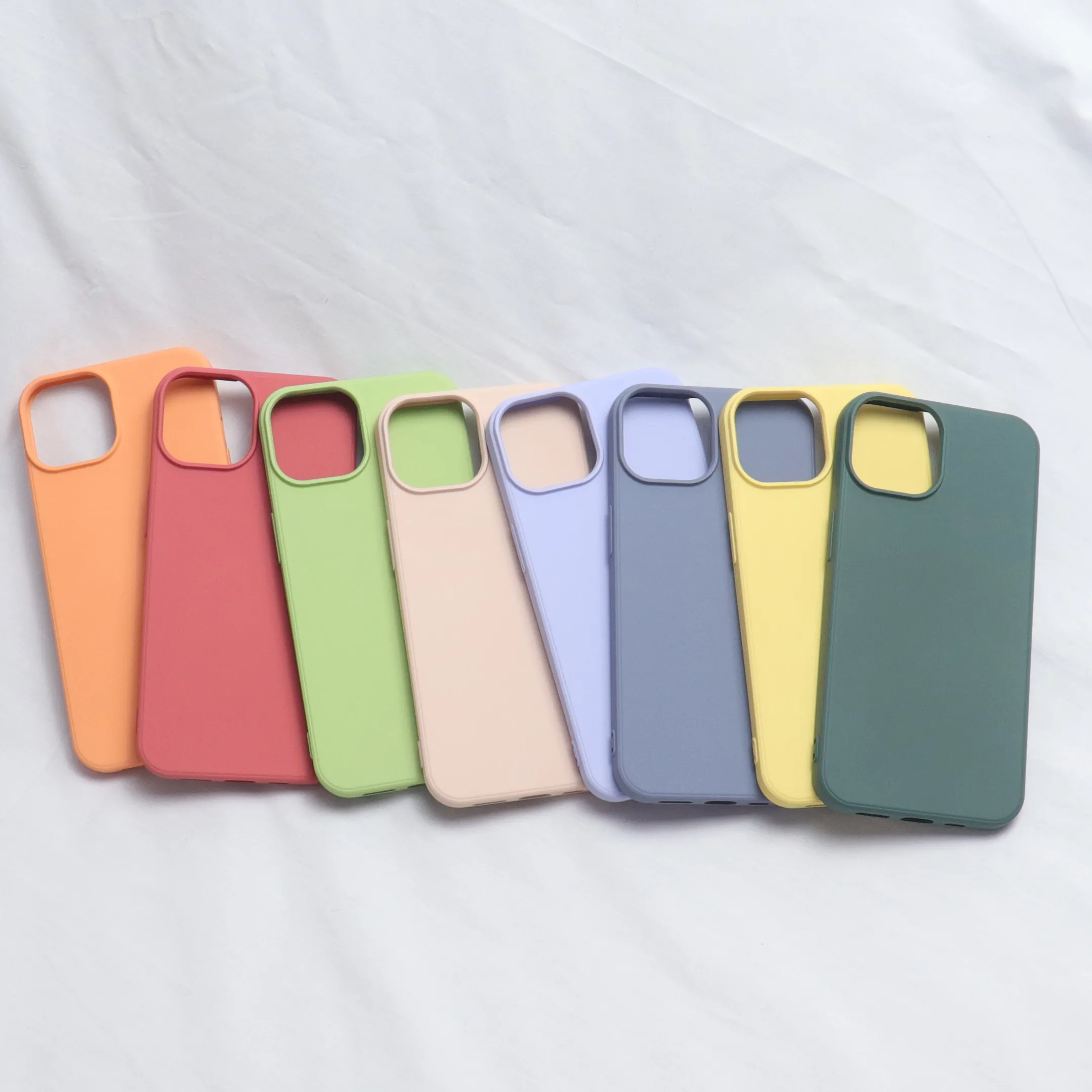 Slim Fit Silicone Skin TPU Soft Bumper Case for New Apple iPhone 14 Plus 14 pro max 13 12