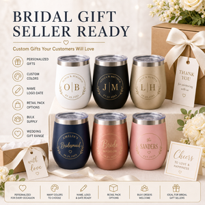 Vaso de <span class=keywords><strong>Vino</strong></span> Personalizado de Acero Inoxidable al Vacío sin Tallo con Tapa, Recuerdo de Boda, Regalo <span class=keywords><strong>para</strong></span> Damas de Honor - Product Image 6