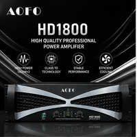 Amplificateur de puissance professionnel 2 canaux 1800W Classe TD pour caissons de basses, systèmes de sonorisation PA et son de scène