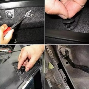 80 pièces M6 M7 M8 moto carénage <span class=keywords><strong>carrosserie</strong></span> boulon Push Pry Rivets broche Clip retenue attache Nylon Push Rivet broches <span class=keywords><strong>pour</strong></span> Polaris - Product Image 5