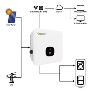 <span class=keywords><strong>Growatt</strong></span> onduleur Mod 10 <span class=keywords><strong>Kw</strong></span> sur réseau onduleur solaire hybride avec traqueurs Mppt - Product Image 3